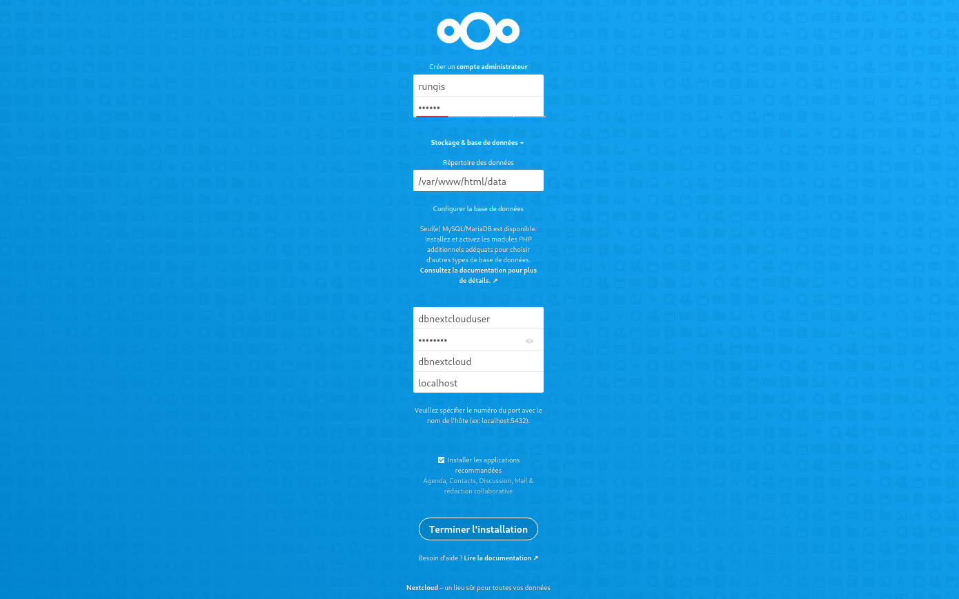 screenshot_installation_nextcloud